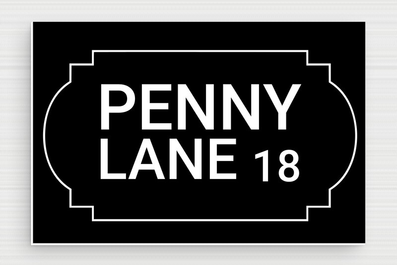 Plaque de rue londonienne - PVC - 150 x 100 mm - noir-blanc - glue - deco-rue-anglaise-005-4