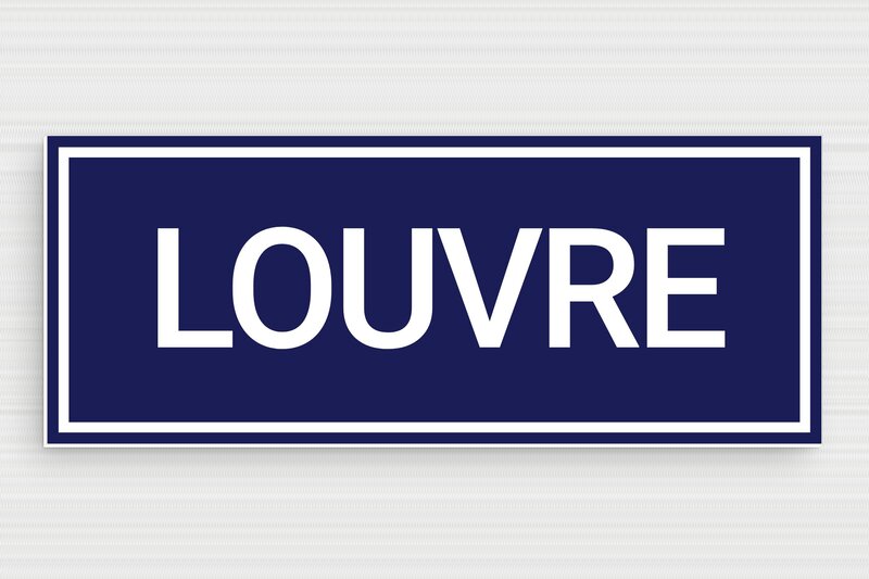 Plaque de rue personnalisée - PVC - 200 x 80 mm - bleu-marine-blanc - glue - deco-rue-metro-parisien-001-4