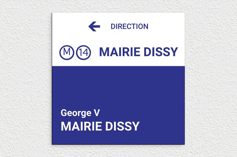 Plaque de rue personnalisée - PVC - 300 x 300 mm - custom - none - deco-rue-metro-parisien-002-4