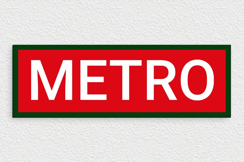 Plaque de métro parisien - PVC - 300 x 100 mm - custom - none - deco-rue-metro-parisien-004-4