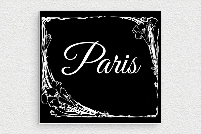 Ancienne plaque de rue parisienne - PVC - 130 x 120 mm - noir-blanc - none - deco-rue-paris-ancienne-003-4