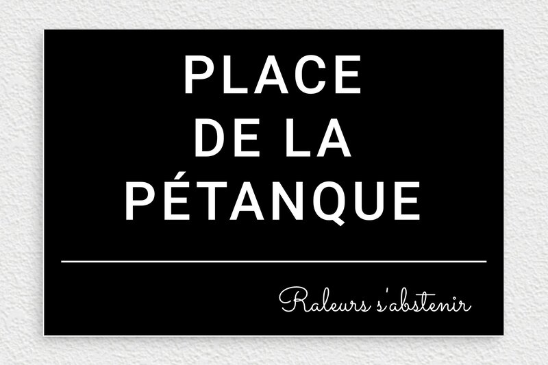 Place de la pétanque - PVC - 300 x 200 mm - noir-blanc - none - deco-rue-place-petanque-003-4