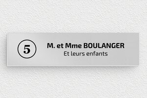 Comment fixer sa plaque boîte aux lettres autocollante ? - bal-guide-ad-049-1 - 100 x 25 mm - anodise - glue - bal-guide-ad-049-1