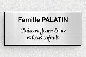 Comment fixer sa plaque boîte aux lettres autocollante ? - bal-guide-adhesive-003-1 - 80 x 35 mm - gris-brillant-noir - glue - bal-guide-adhesive-003-1