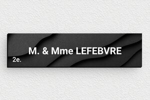 Plaque boîte aux lettres aimantées - Support magnétique - bal-guide-aimant-026-1 - 100 x 25 mm - custom - magnetic - bal-guide-aimant-026-1