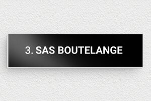 Plaque boîte aux lettres aimantées - Support magnétique - bal-guide-aimant-042-1 - 100 x 25 mm - noir - magnetic - bal-guide-aimant-042-1