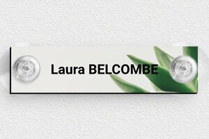 Plaque boîte aux lettres avec ventouse - bal-guide-v-035-1 - 100 x 25 mm - custom - suction-cup - bal-guide-v-035-1