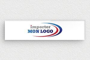 Plaque boite aux lettres avec logo - bal-logo-002-1 - 100 x 25 mm - custom - glue - bal-logo-002-1