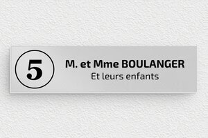 Étiquette de boîte aux lettres à glisser - bal-sfff-001-5 - 100 x 25 mm - anodise - none - bal-sfff-001-5