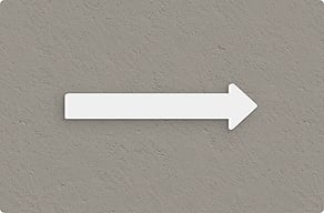 Torschilder - Richtungspfeil als freie Kontur - custom - glue-cutout - cutout-at-richtungspfeil-als-freie-kontur-weier-hartschaum