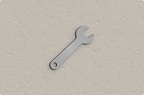 Metallschilder - Werkzeug als freie Silhouette - brosse - glue-cutout - cutout-at-werkzeugkontur-aus-geburstetem-aluminium-garageneinfahrt