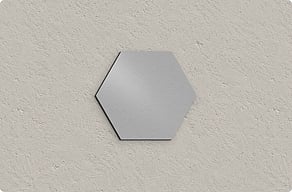 Praxisschilder mit Logo - Bildmarke als freie Form - brosse - glue-cutout - cutout-de-bildmarke-als-freie-form-in-geburstetem-aluminium-eingang