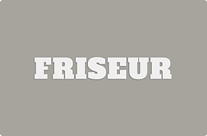 Ladenschilder - Berufsbezeichnung über dem Eingang - custom - glue-cutout - cutout-de-friseur-als-massiver-schriftzug-fassade
