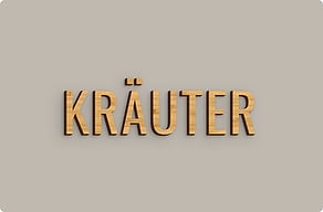 Gartenschilder aus Holz - Schriftzug am Beet - bambou - glue-cutout - cutout-de-krauter-als-schriftzug-am-beet-bambusfurnier