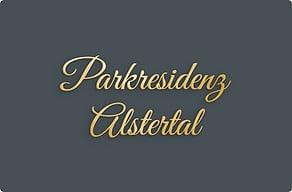 Hausnummernschilder modern - Name der Wohnanlage in englischer Schreibschrift - poli-noir - glue-cutout - cutout-de-name-der-wohnanlage-in-englischer-schreibschrift-poliertes-messing