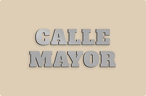 Placas con Nombre de Calle - Nombre de la calle en letras sueltas - brosse - glue-cutout - cutout-es-nombre-de-la-calle-en-aluminio-cepillado-fachada