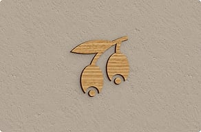 Placas de Madera - Rama de olivo recortada - chene - glue-cutout - cutout-es-rama-de-olivo-recortada-en-chapa-de-roble-cocina