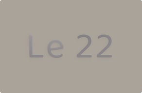 Plaque Numéro de maison bleue  - Adresse stylisée en relief - bleu - glue-cutout - cutout-fr-adresse-stylisee-le-22-esprit-bord-de-mer