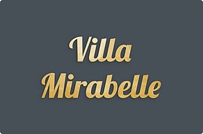 Plaque immeuble personnalisée - Nom de villa en écriture liée - poli-noir - glue-cutout - cutout-fr-nom-de-villa-en-laiton-noir-portail