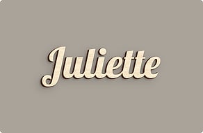 Pancarte de porte pour école - Prénom de maîtresse en écriture liée - erable - glue-cutout - cutout-fr-prenom-de-maitresse-en-erable-cadeau