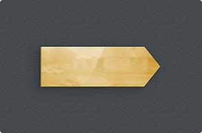 Metal Signs - Directional arrow to sit beside the wayfinding word - poli-noir - glue-cutout - cutout-gb-cut-out-arrow-in-polished-brass-beside-the-wayfinding-word Metal Signs - Directional arrow to sit beside the wayfinding word - poli-noir - glue-cutout - cutout-gb-cut-out-arrow-in-polished-brass-beside-the-wayfinding-word