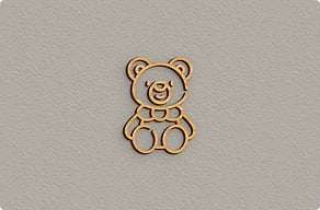 Children's Door Signs - Teddy shape for the nursery wall - bambou - glue-cutout - cutout-gb-cut-out-teddy-in-solid-hevea-nursery-wall Children's Door Signs - Teddy shape for the nursery wall - bambou - glue-cutout - cutout-gb-cut-out-teddy-in-solid-hevea-nursery-wall