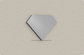 Business Signs with Logo - Geometric mark for the reception wall - brosse - glue-cutout - cutout-gb-geometric-logo-mark-in-brushed-aluminium-reception-wall Business Signs with Logo - Geometric mark for the reception wall - brosse - glue-cutout - cutout-gb-geometric-logo-mark-in-brushed-aluminium-reception-wall