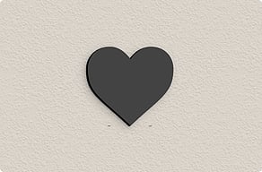 Design Your Own Signs - Heart shape for the front door - custom - glue-cutout - cutout-gb-heart-shape-in-printed-acrylic-front-door
