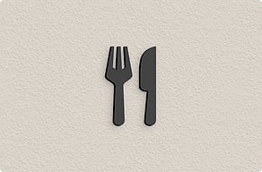 Restaurant Signs - Cutlery emblem to flank the name - custom - glue-cutout - cutout-gb-knife-and-fork-emblem-in-printed-acrylic-beside-the-name Restaurant Signs - Cutlery emblem to flank the name - custom - glue-cutout - cutout-gb-knife-and-fork-emblem-in-printed-acrylic-beside-the-name