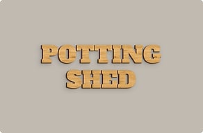 Wood Signs - Outbuilding word above the door - bambou - glue-cutout - cutout-gb-outbuilding-word-in-solid-okoume-shed-door