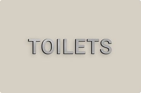 Toilet Signs for Doors - Toilet word for the door - brosse - glue-cutout - cutout-gb-toilet-word-in-brushed-aluminium-door-leaf Toilet Signs for Doors - Toilet word for the door - brosse - glue-cutout - cutout-gb-toilet-word-in-brushed-aluminium-door-leaf