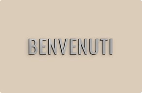 Cartelloni di benvenuto  - Saluto di benvenuto in capitali - brosse - glue-cutout - cutout-it-benvenuti-in-capitali-alluminio-spazzolato-hall