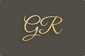 Targhette per porta in ottone - Monogramma a rilievo per la porta - poli-noir - glue-cutout - cutout-it-monogramma-in-ottone-lucido-porta-di-casa