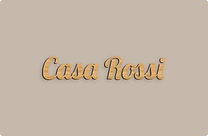 Targhette per porta - Nome di casa a rilievo - bambou - glue-cutout - cutout-it-nome-di-casa-in-legno-okume-porta-d-ingresso