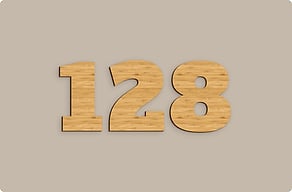 Targhe in legno - Numero civico per la facciata - bambou - glue-cutout - cutout-it-numero-civico-monumentale-in-legno-okume-facciata