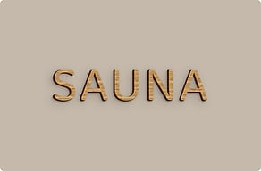 Segnaletica per hotel e alberghi - Parola della zona benessere a rilievo - chene - glue-cutout - cutout-it-parola-sauna-in-legno-impiallacciato-zona-benessere