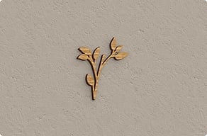 Targhe incise personalizzate - Ramo ornamentale sagomato - chene - glue-cutout - cutout-it-ramo-ornamentale-in-alluminio-dorato-accanto-al-nome