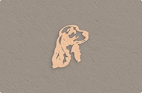 Targhe in legno - Sagoma di cane per l'ingresso - okoume - glue-cutout - cutout-it-sagoma-di-cane-in-legno-okume-ingresso