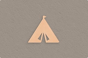 Targhe per campeggio - Sagoma di tenda per la piazzola - okoume - glue-cutout - cutout-it-sagoma-di-tenda-in-legno-okume-piazzola-del-campeggio