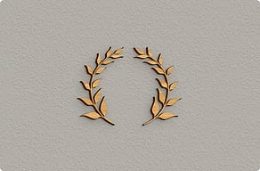 Gegraveerde Borden - Uitgesneden lauwerkrans als wandornament - bambou - glue-cutout - cutout-nl-lauwerkrans-in-bamboefineer-wandornament
