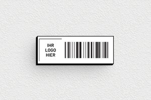 Kabelmarkierungen - de-barcode-schild-003-3 - 40 x 15 mm - custom - glue - de-barcode-schild-003-3