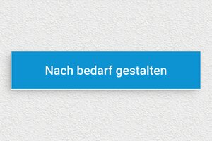 Blaues Schild - de-blaue-farbe-schild-001-4 - 200 x 40 mm - bleu-ciel-blanc - none - de-blaue-farbe-schild-001-4