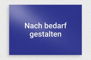 Blaues Schild - de-blaue-farbe-schild-001-5 - 200 x 140 mm - bleu - none - de-blaue-farbe-schild-001-5