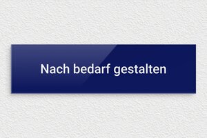 Blaues Schild - de-blaue-farbe-schild-002-1 - 300 x 80 mm - bleu-blanc - none - de-blaue-farbe-schild-002-1