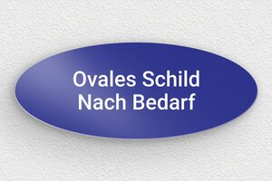 Blaues Schild - de-blaue-farbe-schild-003-3 - 150 x 60 mm - bleu - none - de-blaue-farbe-schild-003-3