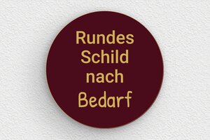 Bordeauxfarbenes Schild - de-bordeaux-farbe-schild-001-3 - 120 x 120 mm - bordeau-or - none - de-bordeaux-farbe-schild-001-3