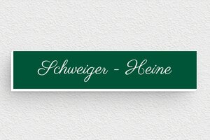 Türschilder - de-briefkasten-schild-002-0 - 70 x 15 mm - vert-sapin-blanc - none - de-briefkasten-schild-002-0