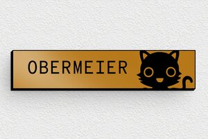 Türschilder - de-briefkasten-schild-010-1 - 70 x 15 mm - or-noir - none - de-briefkasten-schild-010-1