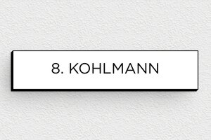 Briefkastenschild - de-briefkasten-schild-011-3 - 70 x 15 mm - blanc-noir - none - de-briefkasten-schild-011-3