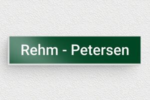 Briefkastenschild aus Aluminium - de-briefkasten-schild-alu-001-3 - 70 x 15 mm - vert-blanc - none - de-briefkasten-schild-alu-001-3